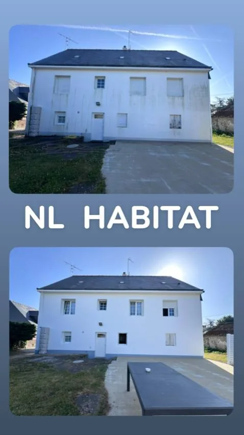 Avant après ravalement grande maison